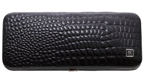 Zwilling Tijera de pieles, tijera de uñas, pinza punta diagonal, lima zafiro, doble instrumento - 1 Estuche