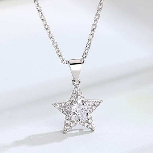 ZWP Estrella De Cinco Puntas Colgante Collar De Clavícula Corta Collar De Nicho Ligero Mujeres