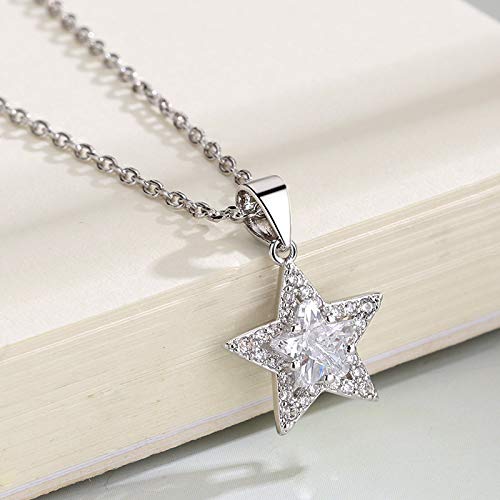 ZWP Estrella De Cinco Puntas Colgante Collar De Clavícula Corta Collar De Nicho Ligero Mujeres