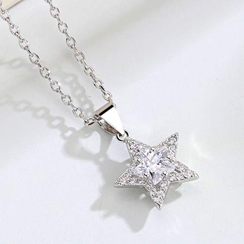 ZWP Estrella De Cinco Puntas Colgante Collar De Clavícula Corta Collar De Nicho Ligero Mujeres