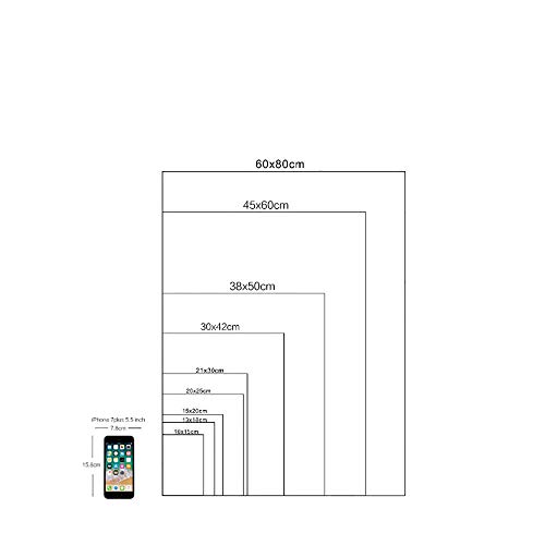 zxkx Zapatilla de Deporte Michael Jordan Zapatos Moda AJ History Air MAX Artwall Poster 60x80cm Sin Marco LXR4020-03