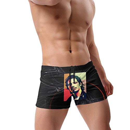 ZYWL Chris Cornell Traje de baño Tipo bóxer de Pierna Cuadrada de Secado rápido rápido Hombre 's Boy