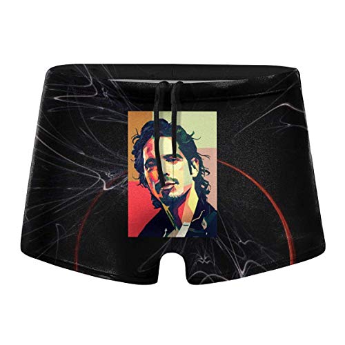 ZYWL Chris Cornell Traje de baño Tipo bóxer de Pierna Cuadrada de Secado rápido rápido Hombre 's Boy