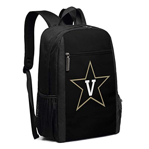 ZYWL Vanderbilt University Premium Mochila para portátil de Viaje de 17 Pulgadas, Bookbag, Business Bag