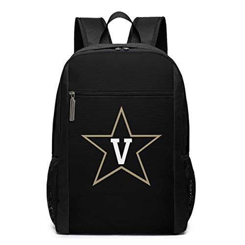 ZYWL Vanderbilt University Premium Mochila para portátil de Viaje de 17 Pulgadas, Bookbag, Business Bag