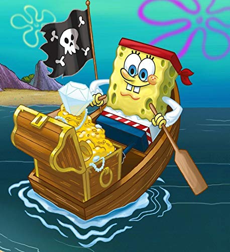 ZZ7379SL Cortina de Ducha de Tela de baño a Prueba de Agua de Bob Esponja Personalizada 180 * 180 cm + 12 Gancho Resistente al Agua y al Moho