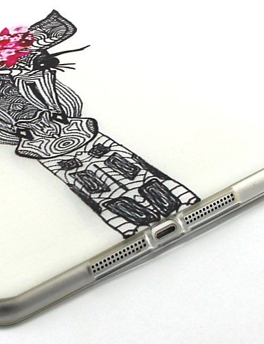 zzll8451 patrón Chico Rubio Caso del Soporte del tirón del Cuero de la PU con el Protector de Pantalla y Aguja para el iPad de Aire 2 / iPad KKKAOOL