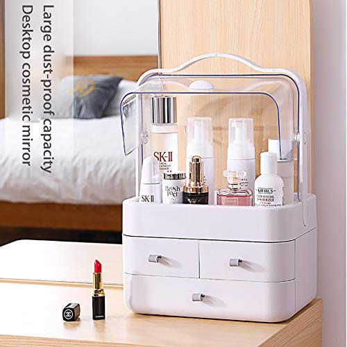 ZZLYY Organizador de Maquillaje, Organizador de Cosméticos, Ajustable, Compartimento de Almacenamiento de Cosméticos con Múltiples Funciones