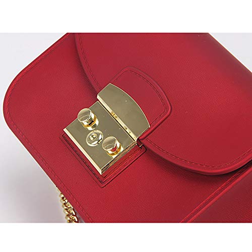 Zzylynk s mall bolso cadena pequeña bolsa cuadrada moda pequeña fragancia mujer bolso rojo moda damas bolso especial