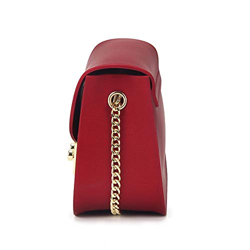Zzylynk s mall bolso cadena pequeña bolsa cuadrada moda pequeña fragancia mujer bolso rojo moda damas bolso especial