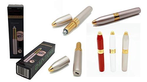 -MOTIONS - Depiladora de cejas eléctrica indolora para mujeres y hombres, herramienta de afeitadora para plumón facial, cejas, pelo labial, brazo con LED