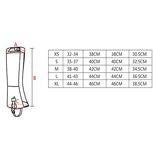 0 ℃ Outdoor Al Aire Libre Senderismo Escalada Caza Impermeable a Prueba de Viento a Prueba de Nieve Protector de Pierna Transpirable, 1 par,L