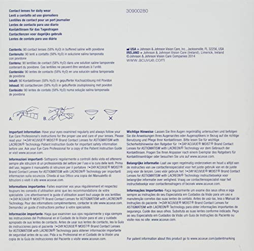 1-DAY ACUVUE® MOIST for ASTIGMATISM - Lentillas diarias - protección UV - 90 lentes