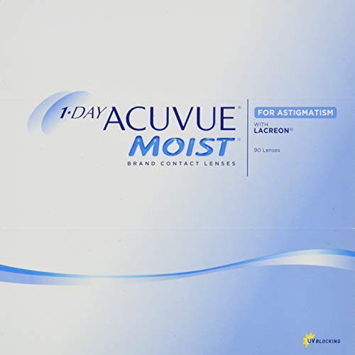 1-DAY ACUVUE® MOIST for ASTIGMATISM - Lentillas diarias - protección UV - 90 lentes