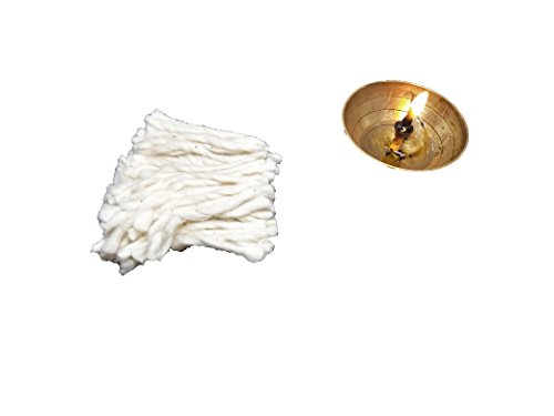 1 Paquete de Mechas de Algodón Puja (Jyot Bati) Para iIuminar la Lámpara de Aceite Kuber/Akhand Jyot/Diya/Deepak Para Uso Religioso / Espiritual / Meditación
