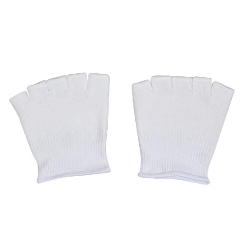 1 par de calcetines de gel hidratantes para aliviar el dolor de pies y pies de piel agrietada, cómodos protectores de spa para pies, protección de recuperación abierta, separador de compresión, suave
