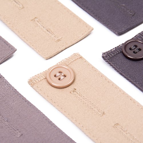 10 piezas extensores de cintura ajustable para traje pantalones y pantalones