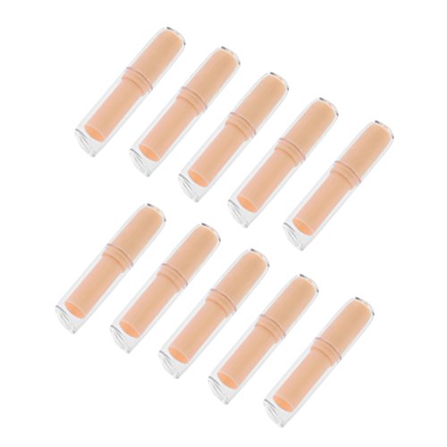 10 Unids Plástico Tubo de Lápiz Labial Botella de Lápiz de Labios - Naranja