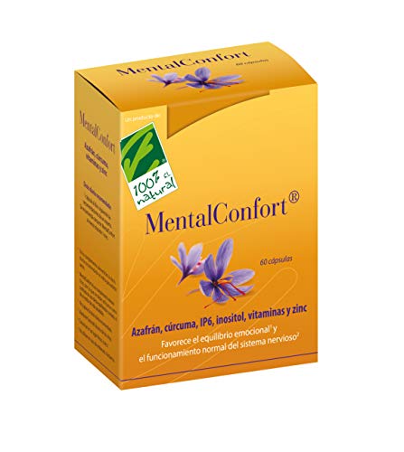 100% Natural MentalConfort complemento alimenticio 60 cápsulas