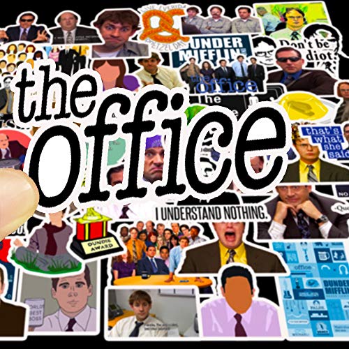 100 PC The Office Stickers, Vinilos Impermeables con Michael, Dwight, Jim, etc, Divertidos Stickers para computadoras portátiles, computadoras, frascos hidráulicos, Botellas de Agua