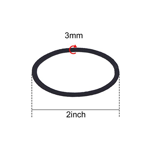 100 Piezas Elásticos de Pelo Gomas de Pelo Coleteros Bandas de Cabello (Multicolor)