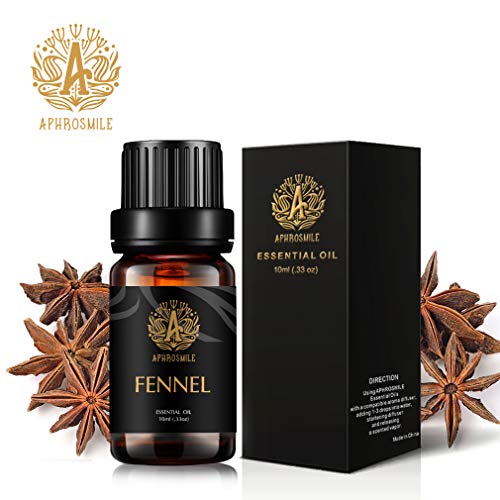 100% puro hinojo Aceite esencial, aromaterapia hinojo aceite perfumado para difusores, humidificador, 0.33oz-10ml grado terapéutico hinojo fragancia aceite esencial para masaje, hogar