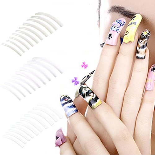 100 uñas postizas, extralargas, de cobertura media, diseño de salón de manicura, puntas de uñas, herramienta de decoración