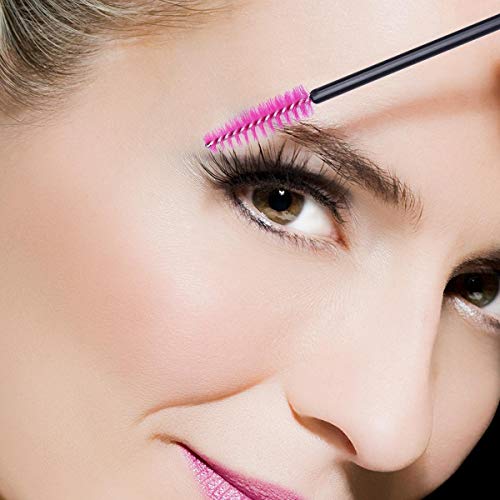 100 unids desechables pestañas cepillos rímel varitas ojo pestañas ceja aplicador cosmético maquillaje cepillo herramienta kits