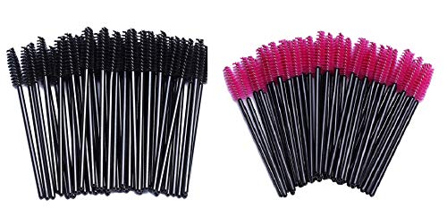 100 unids desechables pestañas cepillos rímel varitas ojo pestañas ceja aplicador cosmético maquillaje cepillo herramienta kits