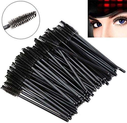 100 unids desechables pestañas cepillos rímel varitas ojo pestañas ceja aplicador cosmético maquillaje cepillo herramienta kits