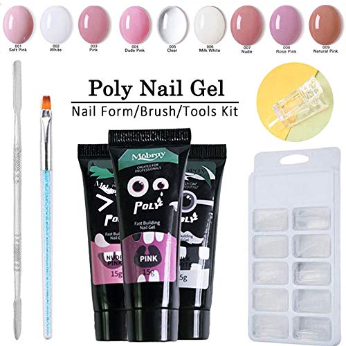 100Pcs Molde de Puntas de Arte de Uñas+Clip de uñas+Empujador de Cutículas de Uñas+Pluma de terapia+15ml Gel de uñas de secado rápido