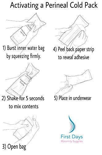 12 Perineal Cold Packs - 12 paquetes de frío perineal *No hay necesidad de congelar*