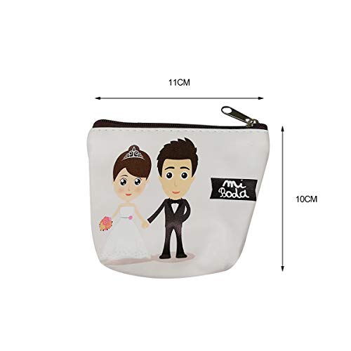 12 Piezas,Monedero Regalo Boda,Detalles boda para invitados originales,Regalos boda para invitados,Comunion regalo,recuerdos de boda,Boda,Bautizo,Cumpleaños,Fiesta-Trapecio Corona