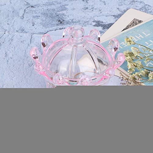 12 UNIDS Corona Forma Caja de Dulces Cajas de Dulces Favor de La Boda Caja de Regalo de Dulces de Corazón Amor Corazón Banquete de Favor Caja de Dulces Bolsa de Dulces de Chocolate(Rosa)