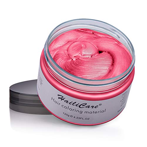 120g Cera para el cabello, Crema Para Colorante Pelo Temporal Duradera, Lavable Tinte Temporal Capilares, Color del Cabello Crema Para Colorante Pelo para Fiesta, Cosplay, Carnaval, Navidad - Rojo