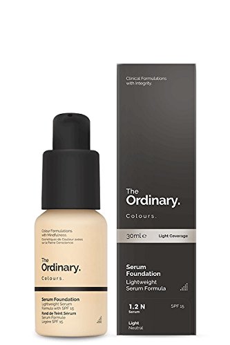 (1.2N Light Neutral) - The Ordinary Serum Foundation 30ml Lightweight Pigment Suspension System with Moderate Coverage (1.2N Light Neutral)