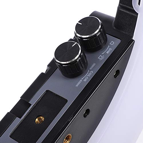 14"Selfie Ring Light, Fotografía LED Regulable 2 Luz de Relleno cosmética Ajustable con Espejo y trípode Soporte Live Stream/Makeup Mini cámara LED Led Ringlight para Video Shooting/Fotografía(YO)