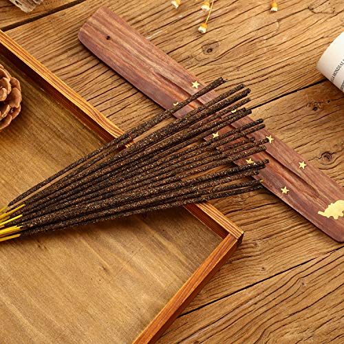 160 Piezas Palos de Incienso Quemador de Incienso de 8 Variadas Aromas Naturales con Base de Incienso de Sándalo para Meditación Yoga Relajación Limpiar Espacio