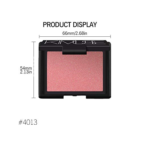 1PC suave mate Powder Blush Palette uno de los matices Minimalismo maquillaje Blush cosméticos faciales portátiles para las mujeres de las muchachas (Orgasm)