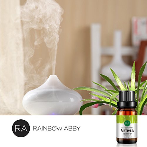 2 botellas de aceite esencial de vetiver 100% aceite de aromaterapia puro para difusor, masaje, cuidado de la piel, jabones, velas - 2 x 10 ml