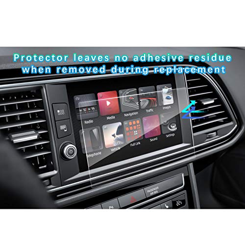[2 unidades] SEAT Leon Cupra 5F ST 8 pulgadas Navigation Protector – LFOTPP transparente PET plástico pantalla