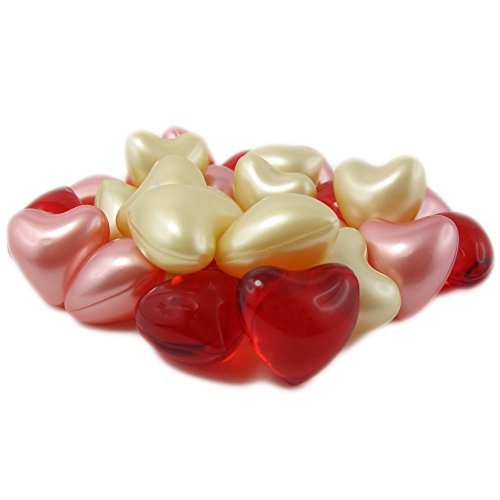 20 perlas de baño corazón – combinaciones de, aromas y colores