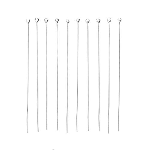 20 Piezas Hilos Conectores de Plata Esterlina 925, Sin Niquel, Para Crear Joyas