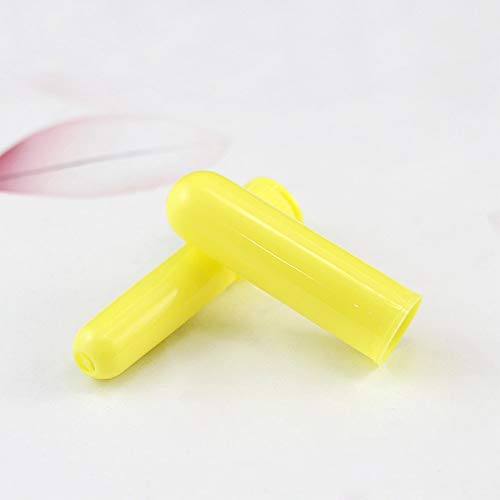 20 Piezas Tubo de Aceites Esenciales Inhalador Nasal Rellenable Reutilizable Plástico Tubo Aromaterapia con Mechas (10 Colores)