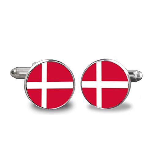 2017 moda danesa bandera nacional gemelos calidad de la marca apbotoaduras gemelos gemelos hombres vestido accesorios joyería