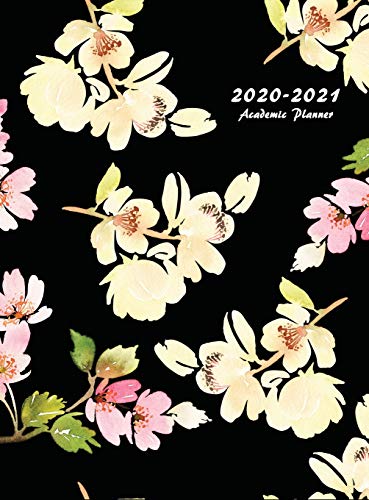 2020-2021 Academic Planner: Large Weekly and Monthly Planner with Inspirational Quotes and Floral Cover Volume 2 (Hardcover)