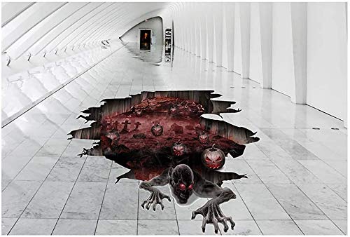 2021Halloween fiesta de Halloween decoración de gran tamaño pegatinas de pared calabaza de Halloween gaviota Santo piso pegatinas for la decoración del partido de fondo la pared del arte Calcomanías B