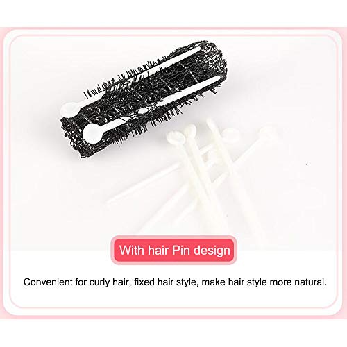20Pcs Rodillos de malla de alambre Set Hair Styling Brush Roller Peluquería Wave Curlers, 20Pcs de alfileres de plástico, 10 Pcs Pinzas de pelo de dientes de pato