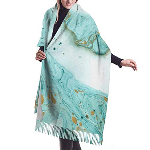 27"x77 Bufanda de Mujer Pintura Original Hermosas Jirafas Masai Mara chales Abrigo Bufanda de Cachemira Chal Elegante Manta Grande y cálida