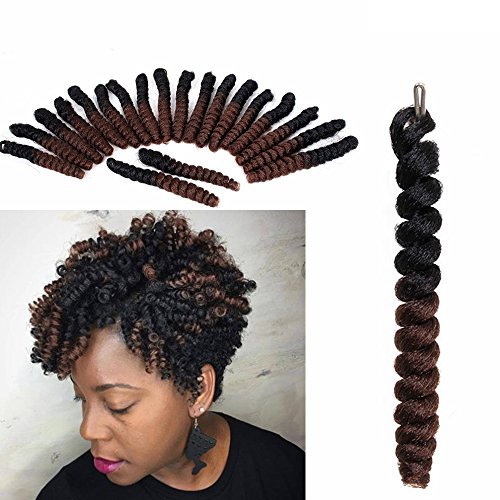 3 packs/lot Eunice Hair Curl Kalon Toni Curl sintéticos Ombre Liquen pelo curlkalon Trenzas gratis Ganchos regalo kanakalon Crochet Trenzas Bouncy Gel ockt Kenzie rizos 20roots/Pack